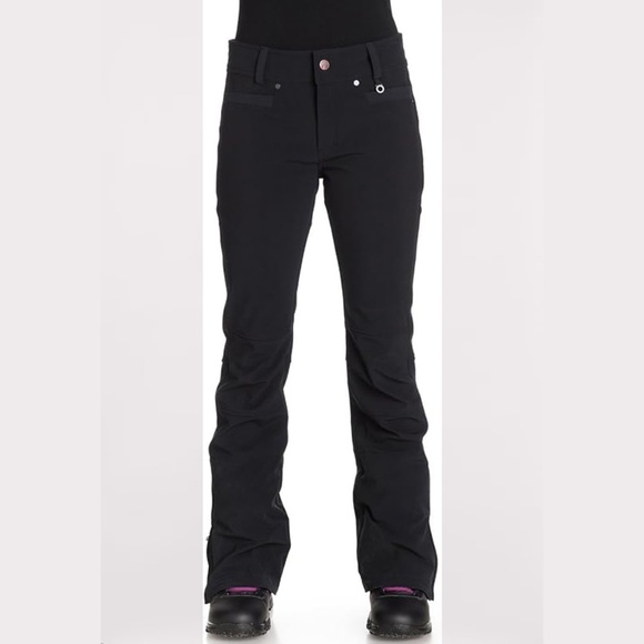 Roxy SNOW Juniors Creek Softshell Snow Pant - Anthracite - Picture 2 of 4